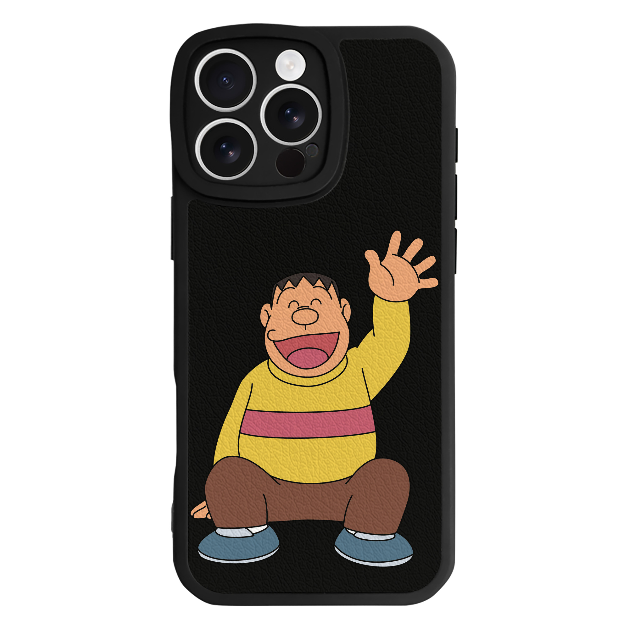 （画像用） ドラえもん 剛田武 Doraemon Gouta Takeshi 【iPhone 16シリーズ対応】シリコンスマホケース（レザー調） 材質：シリコン